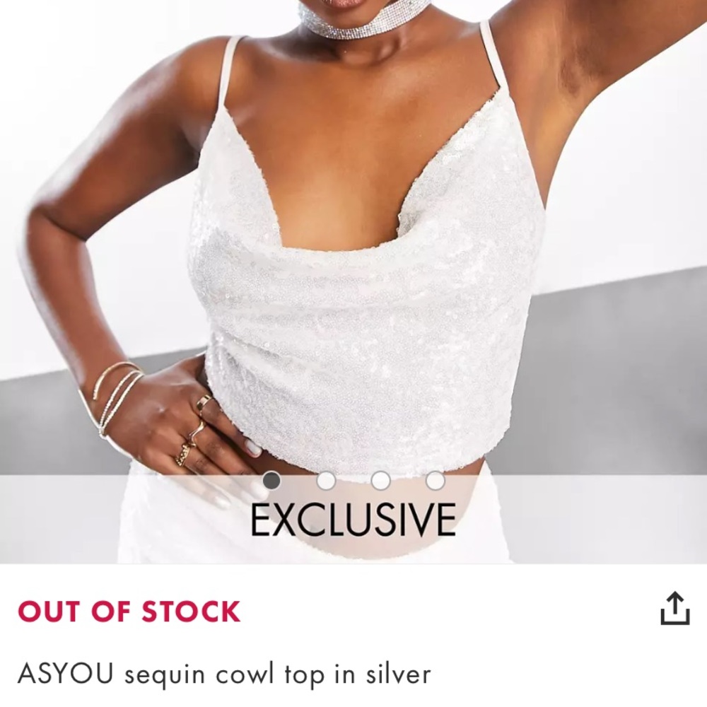 ASOS sequin top